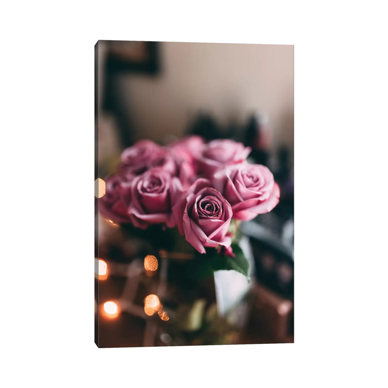 Purple Roses by Chelsea Victoria - Wrapped Canvas Print, 66.04 cm H x 45.72 cm W
