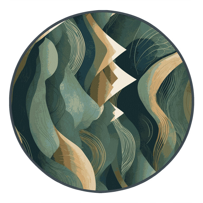 Twilight Prime Canopy Rug, Round 5'