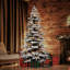 Fraser Hill Farm 10-Ft. Flocked Mountain Pine Christmas Tree With Smart String Lighting, FFMP010-3SN-693732025