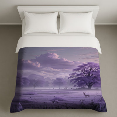 Misty Purple Forest Duvet Covers
