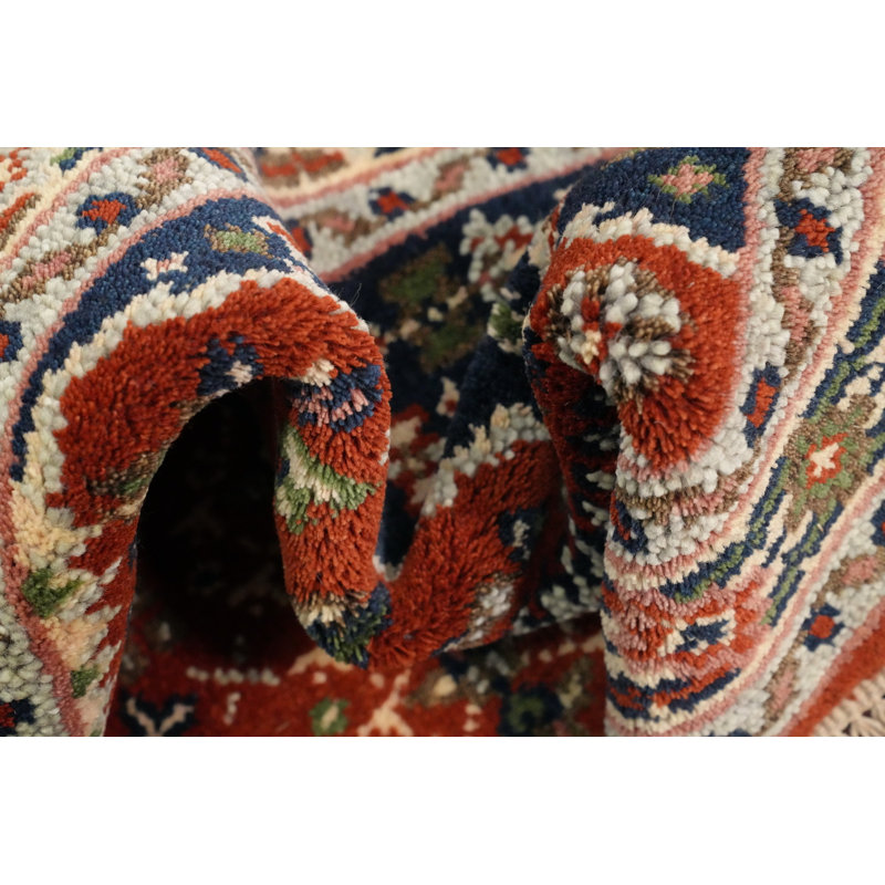 Tapis traditionnel géométrique fait à la main 3 x 5