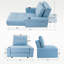 Fauteuil convertible capitonné l 41 po Cournoyer-433490352-433490353