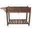 Support pour jardinière surélevée en bois avec jardinière surélevée 8 poches avec table d'appoint pliable et tablette de rangement pour herbes / légumes / fleurs-271592245
