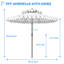 Parasol de marché 9 pi-535549077
