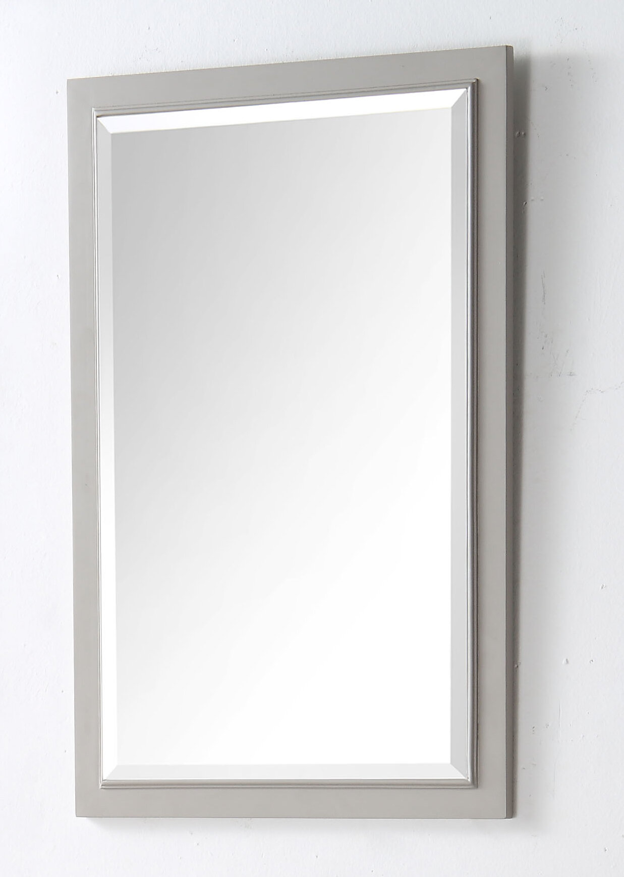 22 X 30 Fosset Frameless Mirror With Shelf White - Kate & Laurel