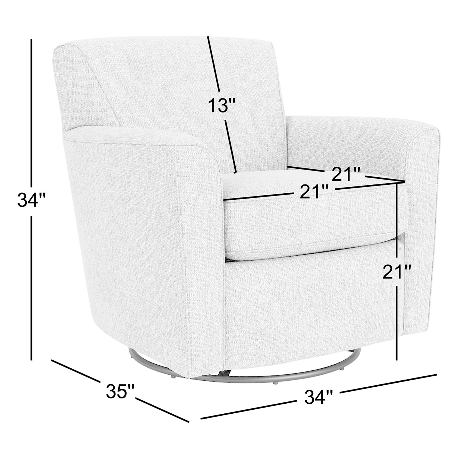Monarch Swivel Armchair, Willow Green Boucle