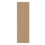 Carrelage mural en céramique mat aspect bois concave cannelé 16 po x 48 po Striara-128722684