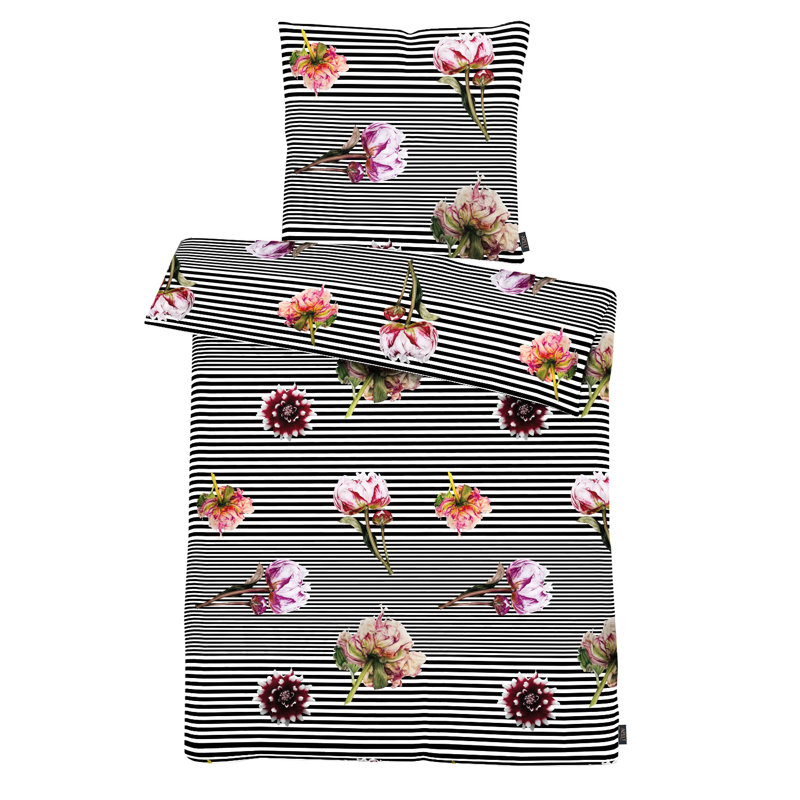 Floral Duvet Cover Set with Pillowcases, 155 x 220cm Duvet Cover + 1 Pillowcase