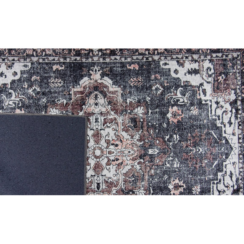 Jesenya Washable Oriental Indoor / Outdoor Rug, Runner 2' x 6'