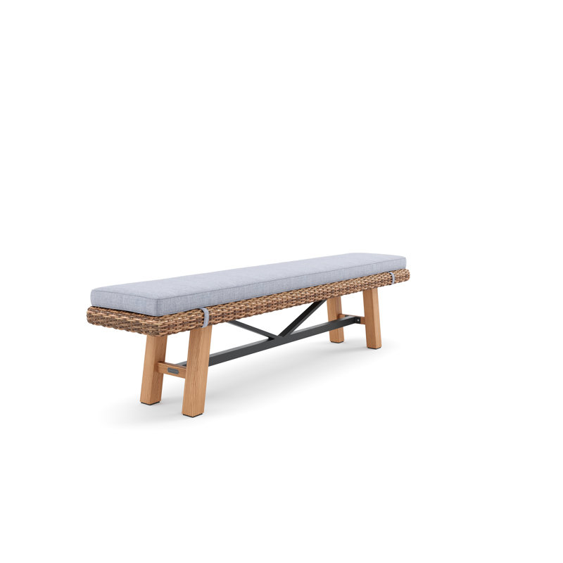 Truss Outdoor Teak Dining Bench