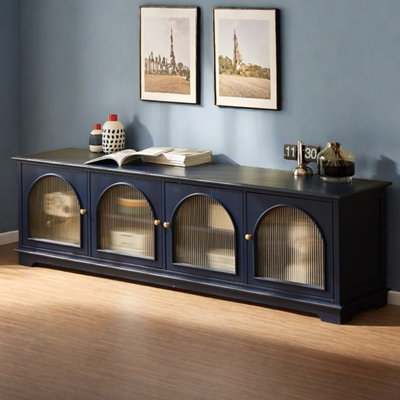 Simple retro design sense solid wood TV cabinet