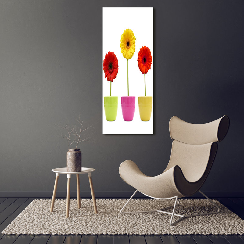Colourful Gerberas - Wrapped Canvas Print
