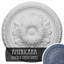 Médaillon de plafond Endurathane Pompeii, DO 18 7/8 po x P 1 1/2 po (convient aux auvents jusqu'à 2 po), finition peinte à la main ombre de nuit-28576434