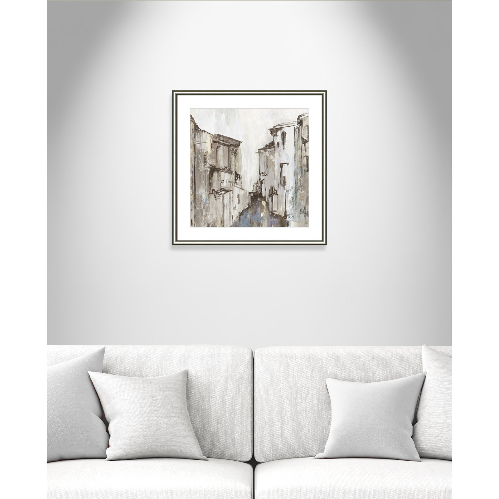 Gothika by Allison Pearce - Picture Frame Painting, 24.75" H x 24.75" W, Silver