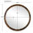 Uttermost Auger Amber Glass Round Mirror