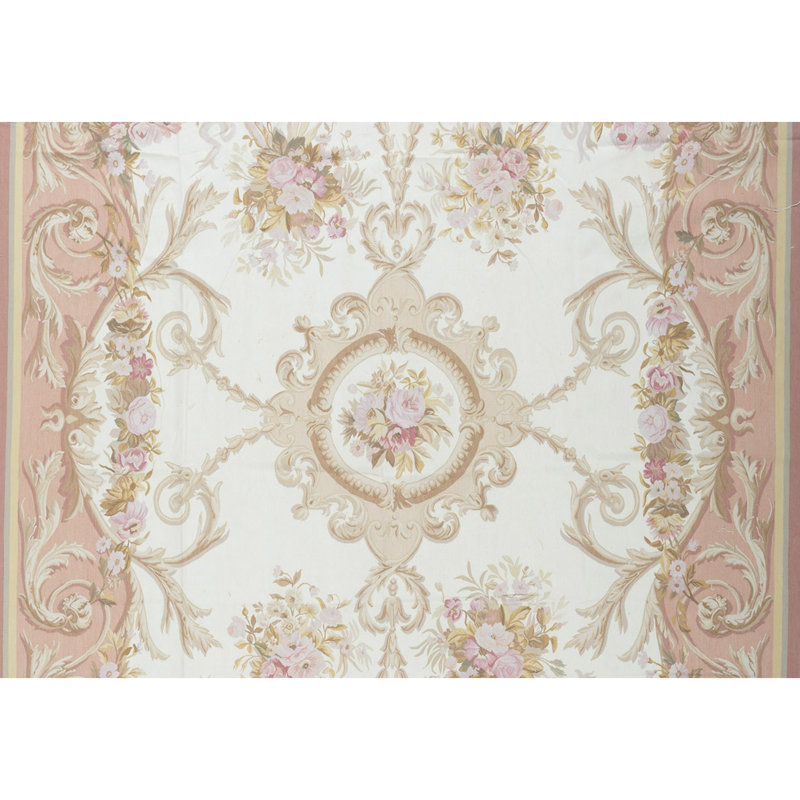Aubusson Flatweave Wool Oriental Area Rug