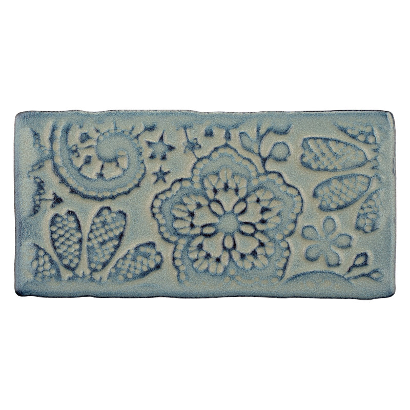 Antic Feelings 3" x 6" Ceramic Patterned Subway Tile, Feelings Griggio