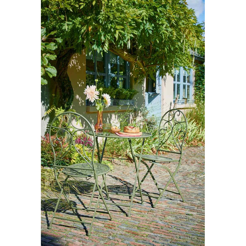 Arbas Patio Dining Side Chair, Green