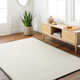 Jayde Handmade Wool White Rug