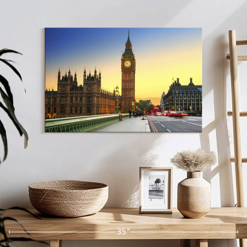 Tour de l'horloge de Londres Big Ben, H 16 po x l 24 po