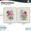 Fleurs printanières sur parchemin, ensemble de 2 reproductions encadrées sous verre, design par June Erica Vess-1159201441-1159201440