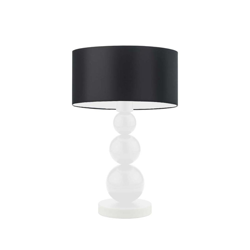 Henrika Metal Desk Lamp, Black, White