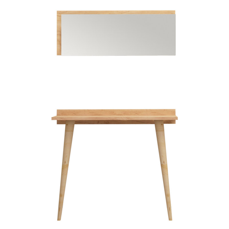 Tola Dressing Table with Mirror, Oak