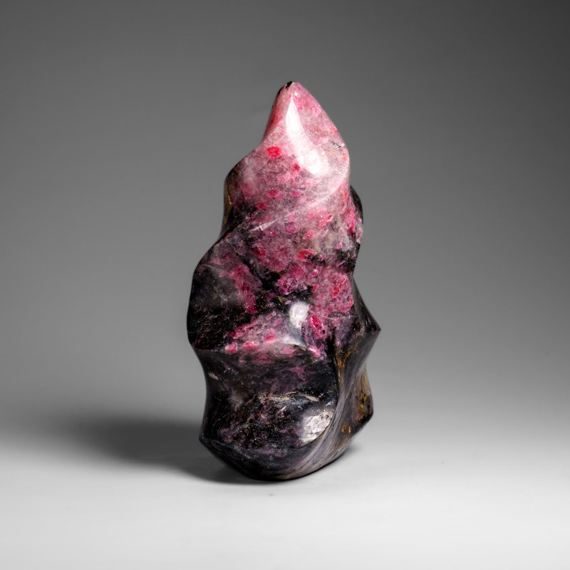 Polished Imperial Rhodonite Flame Freeform From Madagascar (2 Lbs)