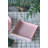 8.5” Decorative Square Plastic Tray with Pink Finish and Gold Trim, Transitional Accent Tray for Vanity, Tabletop, Organization, or Centerpiece 