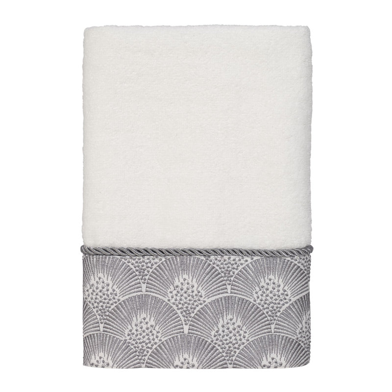 Tricia 100% Cotton Midweight Hand Towel, White