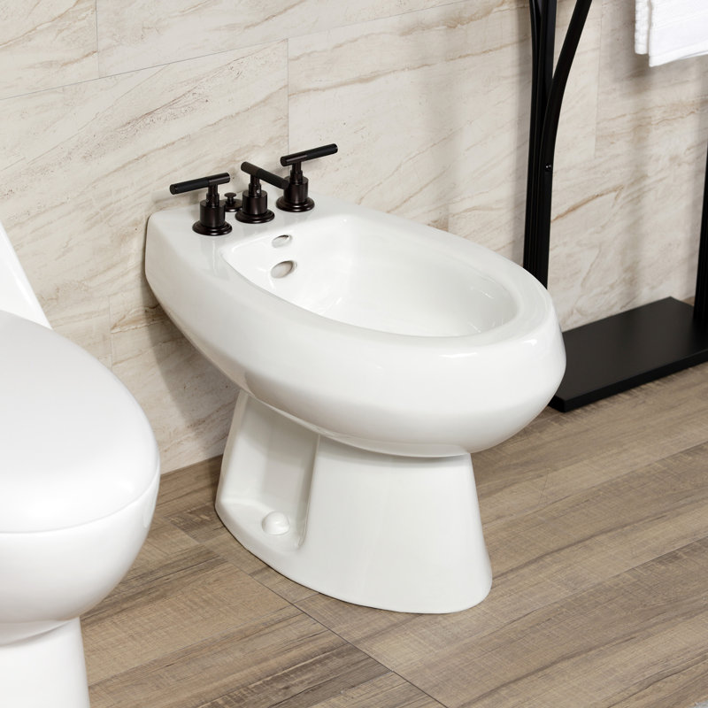 Robinet de bidet à poignée verticale Kingston, Bronze frotté à l'huile