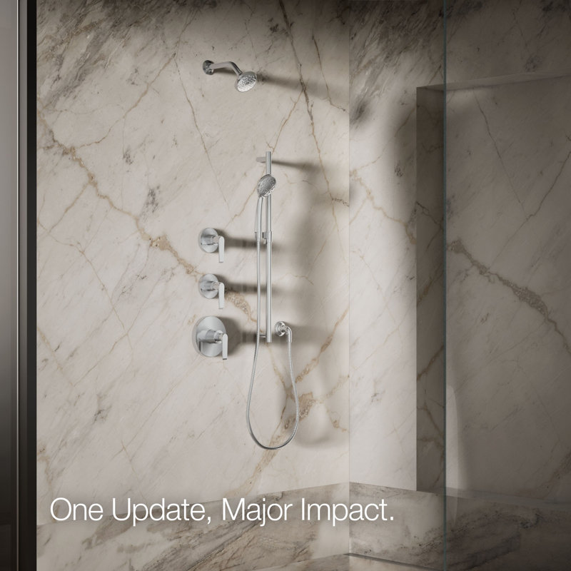 Awaken Single-Function Full Fixed Shower Head, 1.75 GPM, Polished Chrome