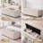 50" Storage Ottoman Bench Tufted With Storage For Living Room, Beige-1987150445