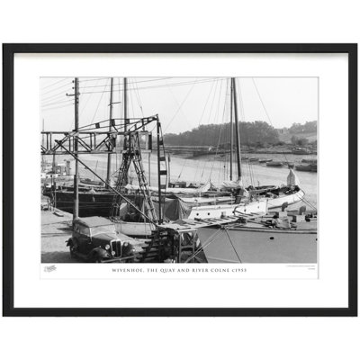 Wivenhoe, The Quay And River Colne C1955 by Francis Frith - Single Picture Frame Print