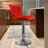 Milorad Swivel Upholstered Adjustable Height Counter Stool with Metal Frame-383820569