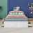 Wood Queen Size Platform Bed Frame With 6 Drawers-2034325481