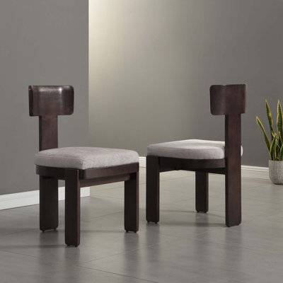 Ensemble de 2 chaises de salle à manger rembourrées