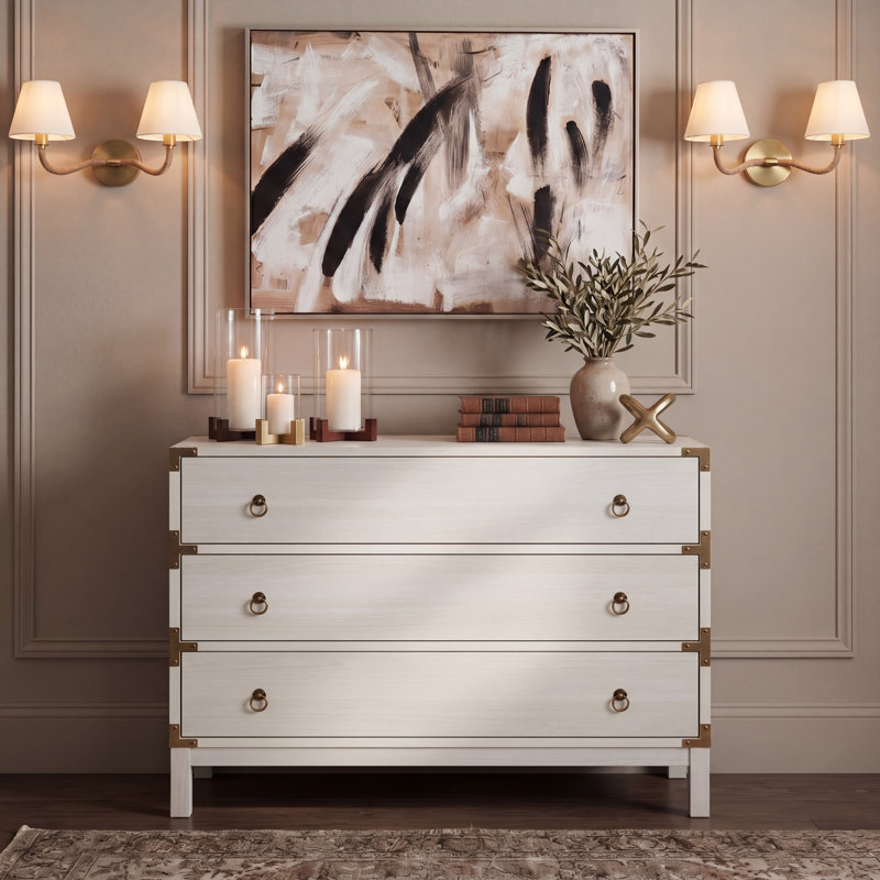 Gerome Accent Chest, Bleached White