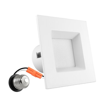 4"" Selectable CCT New Construction LED Retrofit Recessed Can Light -  Luxrite, LR23785-4PK