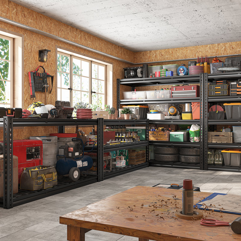 Heavy Duty Shelving Unit For Garage Pantry, 72" H x 48" W x 18" D