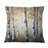 Birch Tree Forest Wonderland V - Tree Printed Throw Pillow