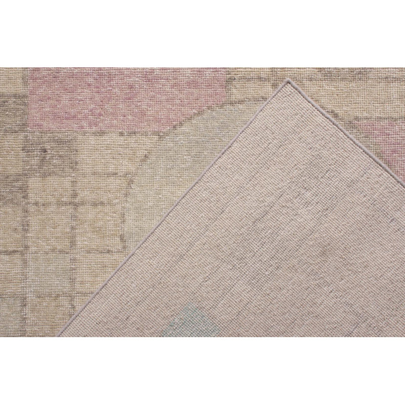 Distressed Homage Wool Geometric Area Rug, Rectangle 12' x 18'