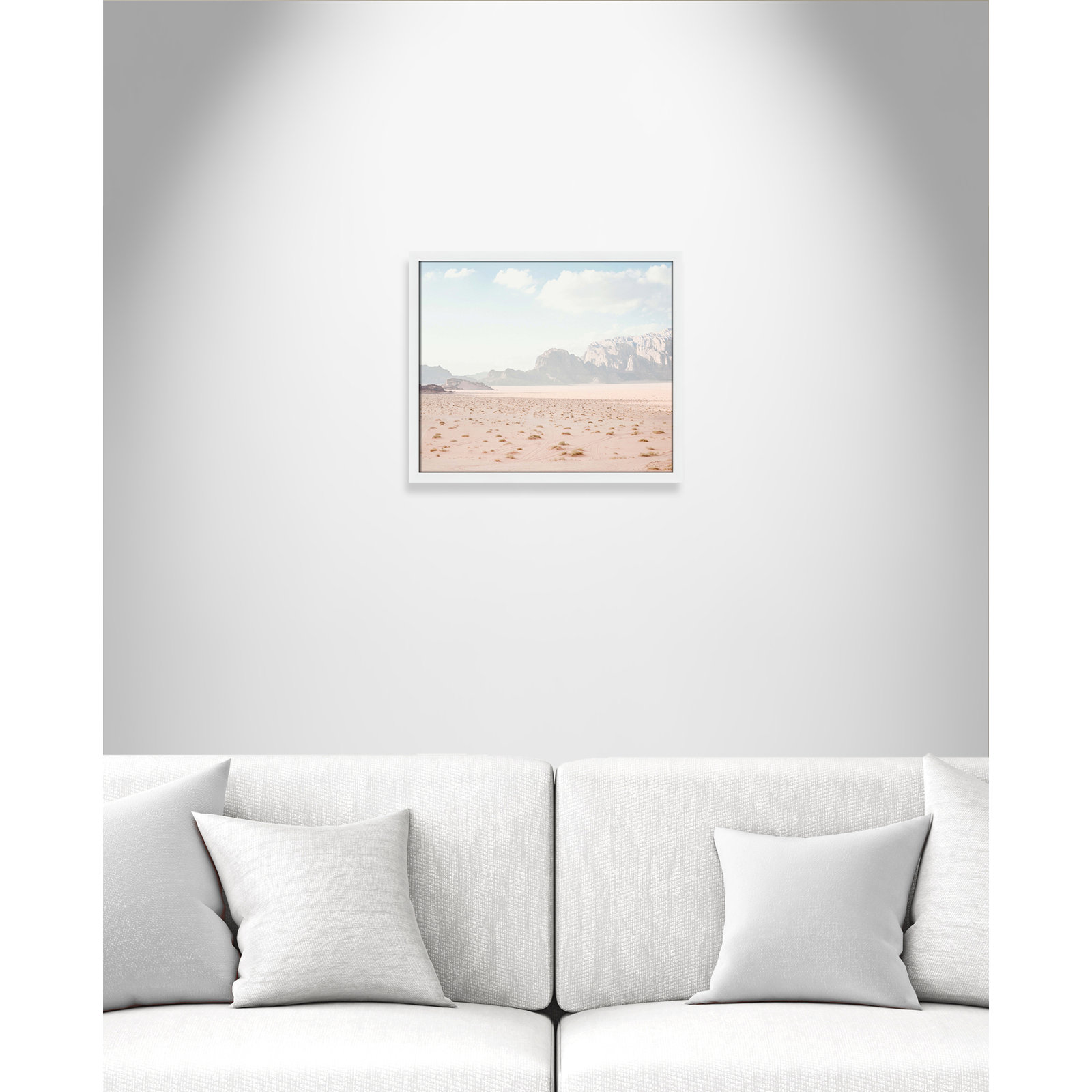 Tire Tracks "Tire Tracks" Print, 19" W x 16" H, Satin White Framed