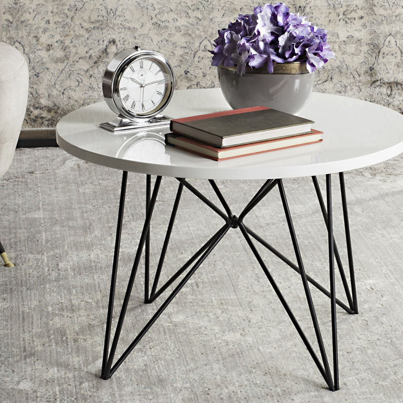 Table basse Brygida, Laque blanche