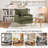 Modern Corduroy Accent Chair, Upholstered Comfy Armchair, Cozy Single Sofa Chair For Living Room, Bedroom, Reading Nook-1787044009