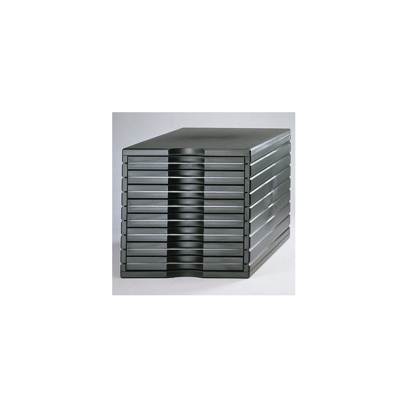 28.5cm H x 28.5cm W x 39.5cm Desk File Pedestal, Black