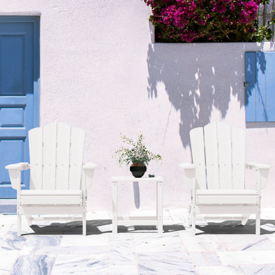 Chaise Adirondack pliante en plastique / résine Wolak