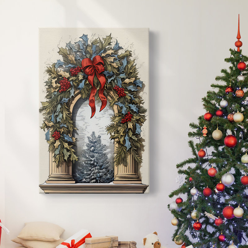Art des Fêtes de Noël - Toile tendue avec châssis CDL III, H 48 po x l 32 po