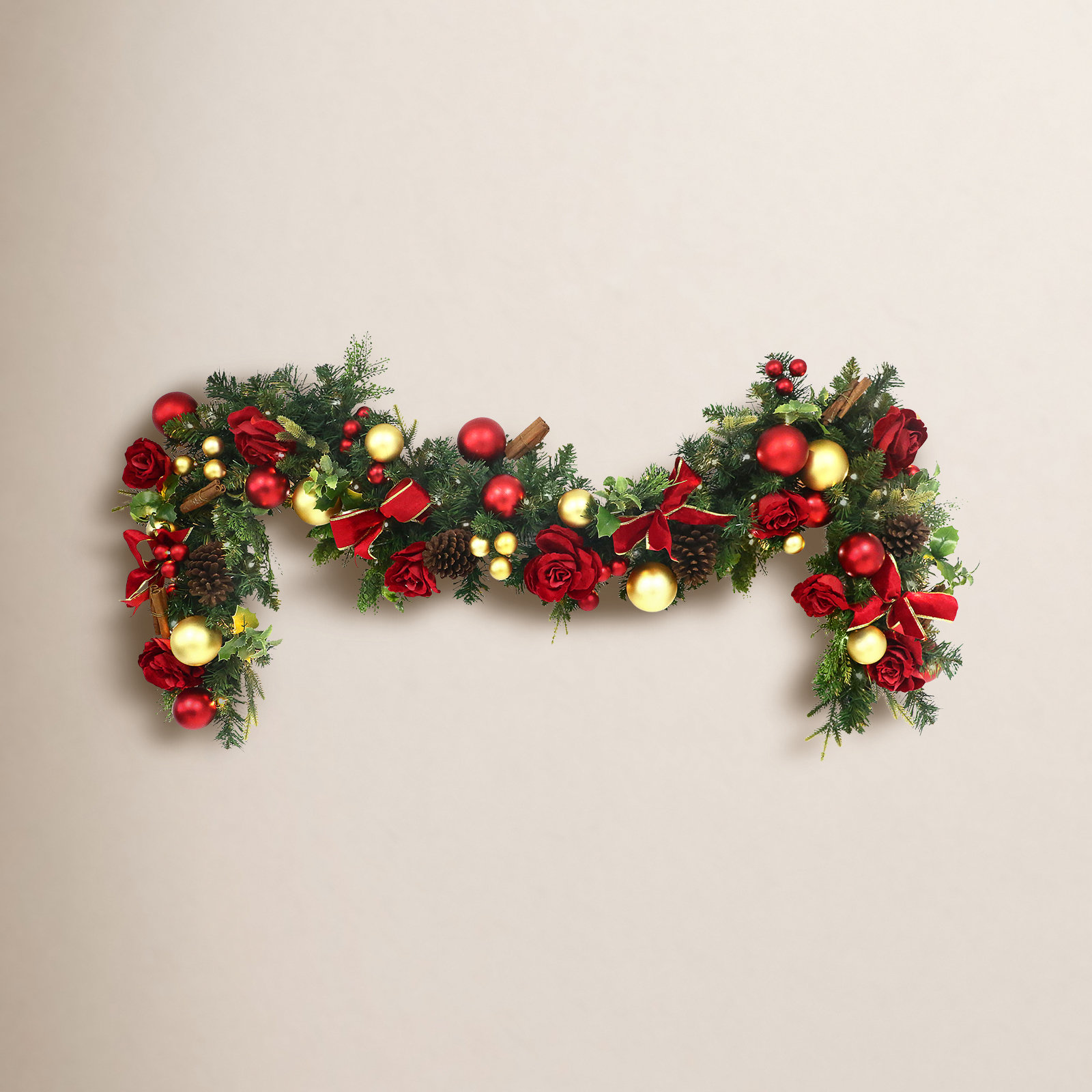72" Pre-Lit Adorned Garland