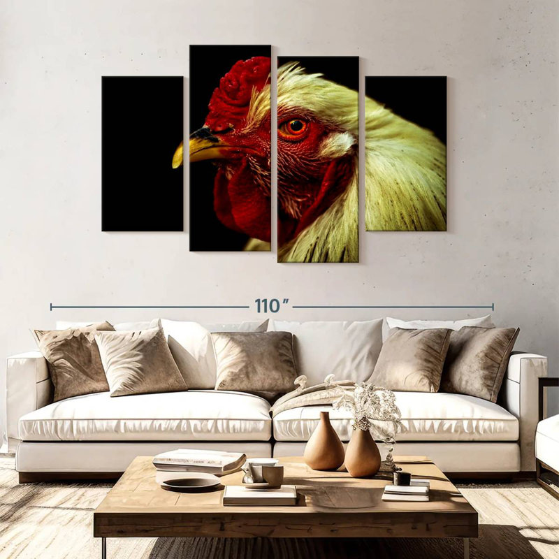 Brampt Chicken Head, 54" H x 84" W